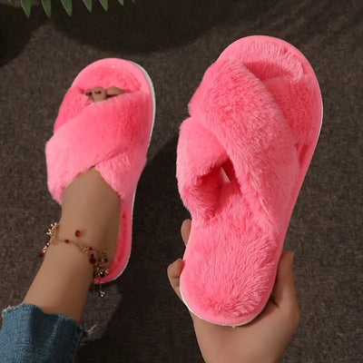 Noemi - Chaussons chauds Crisscross pour femme