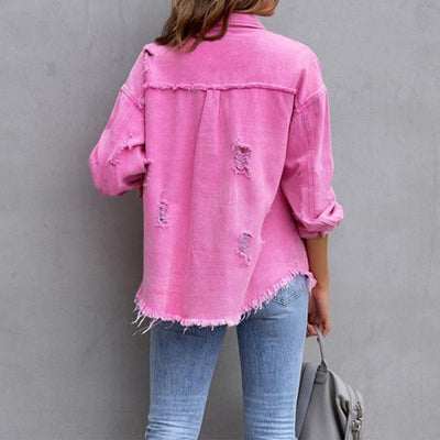 Thrive Denim Blouse