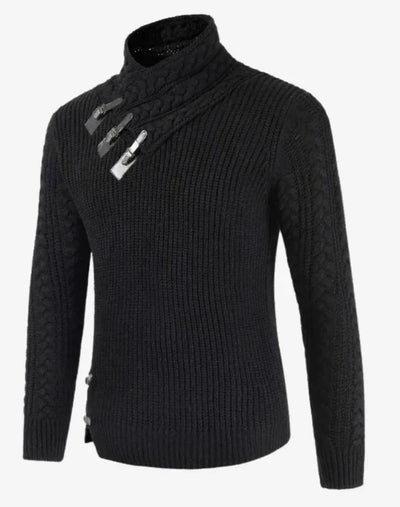 Lawrence - Élégant pull à col roulé en tricot pour hommes avec style