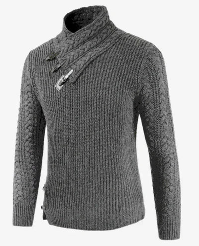 Lawrence - Élégant pull à col roulé en tricot pour hommes avec style