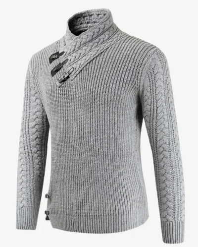 Lawrence - Élégant pull à col roulé en tricot pour hommes avec style