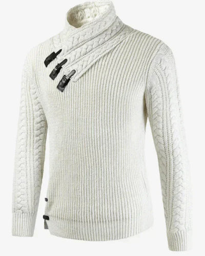 Lawrence - Élégant pull à col roulé en tricot pour hommes avec style