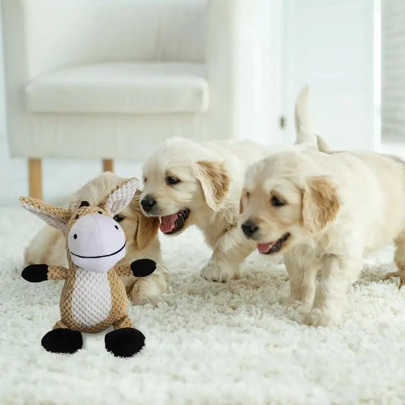 Jouets en peluche pour chiens - Doux et résistants aux morsures