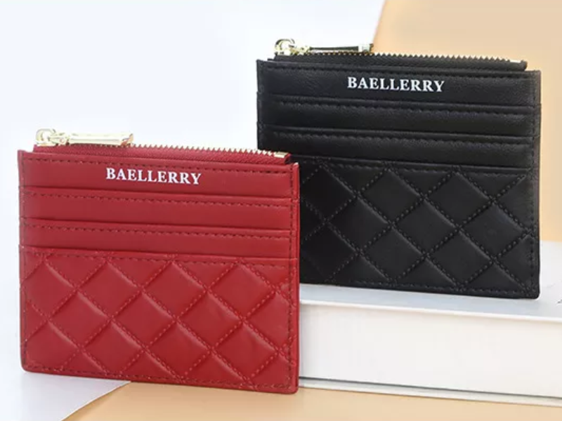 Portefeuille porte-cartes rembourré - Tendance et compact