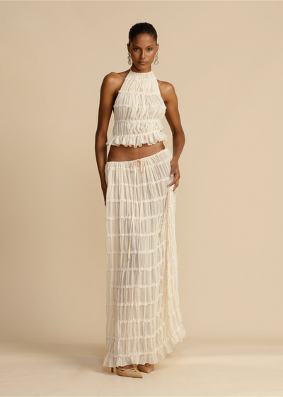 Teresinha | Robe Plissée Dos Nu pour Femmes
