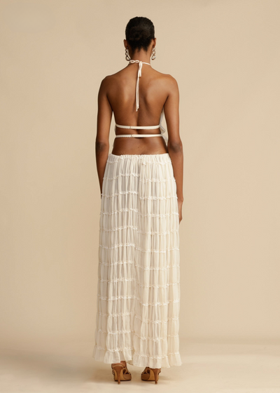 Teresinha | Robe Plissée Dos Nu pour Femmes