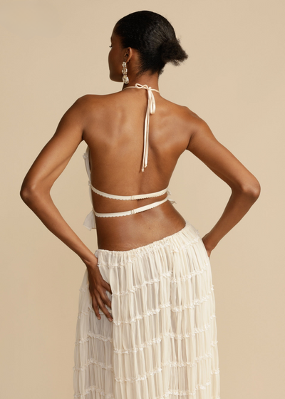 Teresinha | Robe Plissée Dos Nu pour Femmes