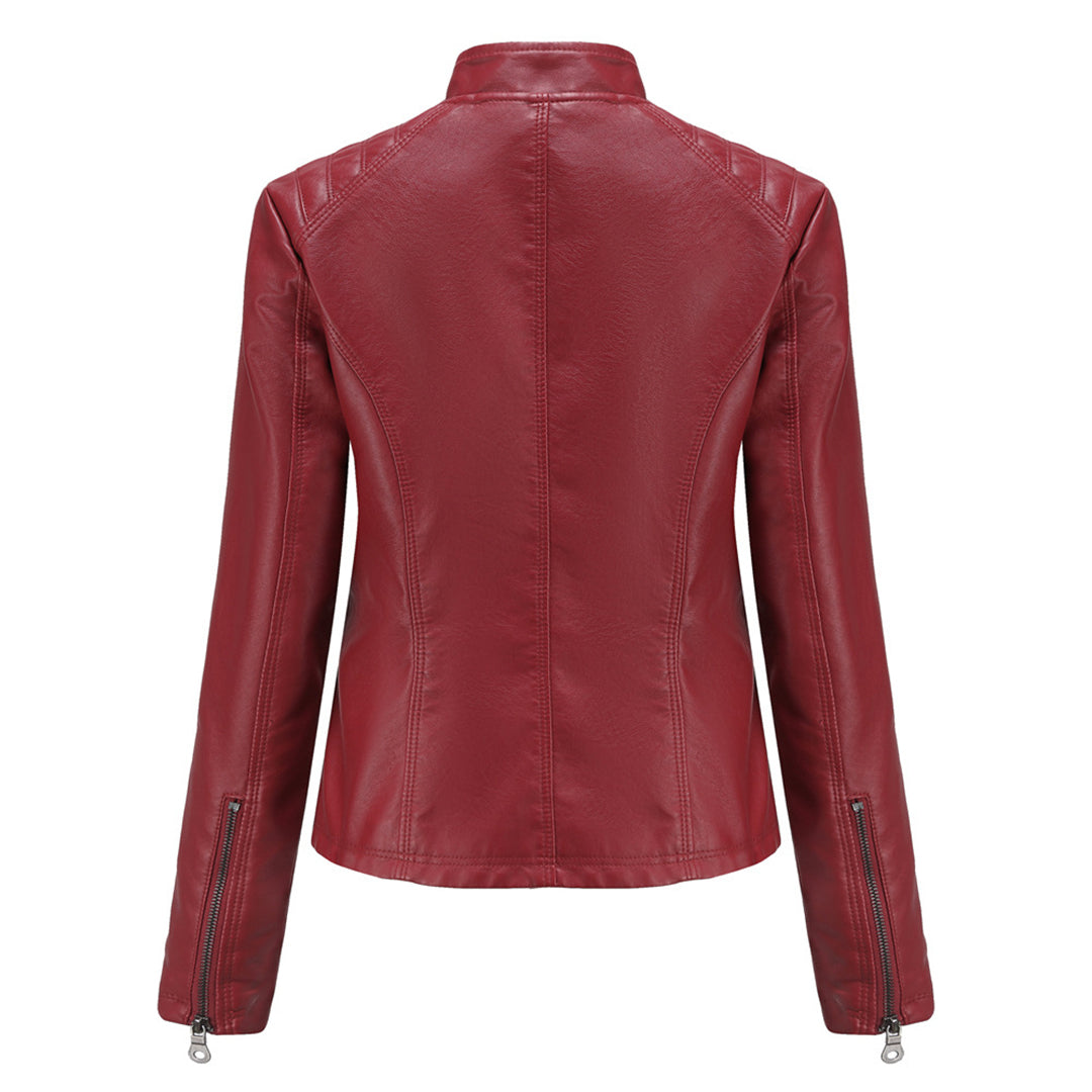 Veste en cuir élégante