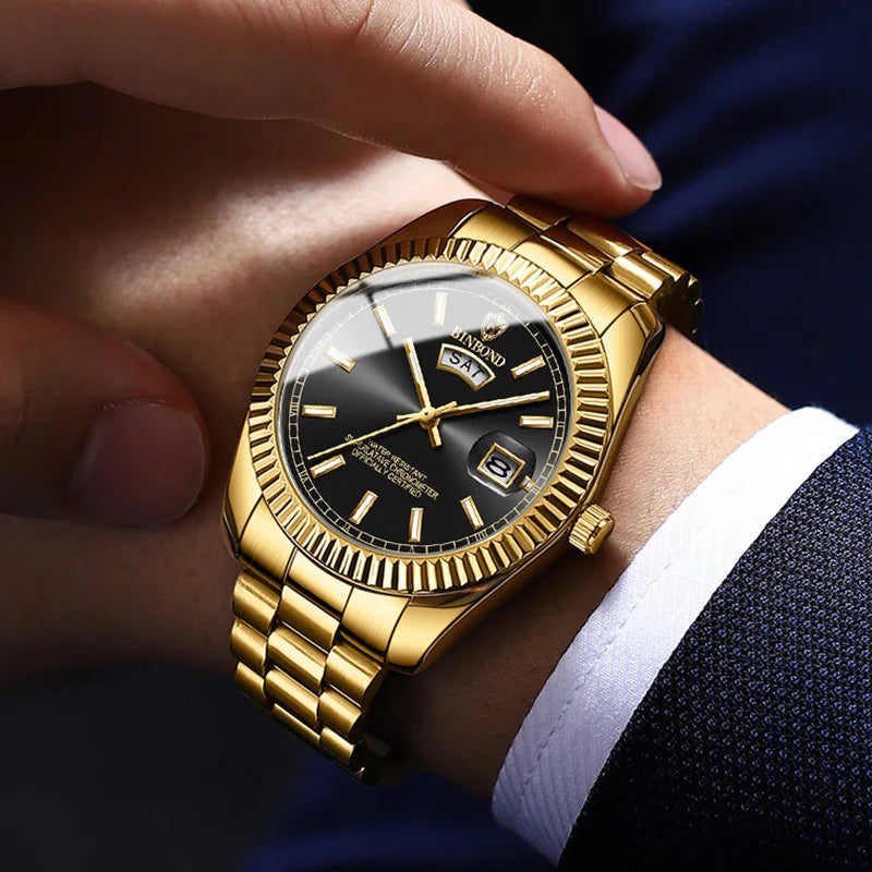 Zeitmeister | Montres à quartz pour hommes Résistantes aux rayures