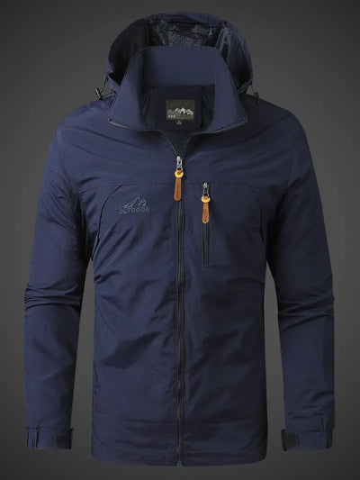 Veste Imperméable Homme Modern Style avec Capuche Tissu Imperméable