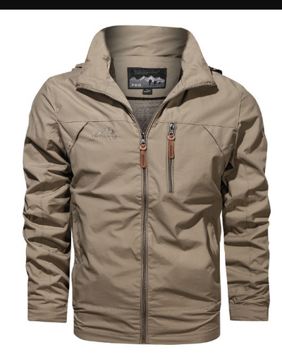 Veste Imperméable Homme Modern Style avec Capuche Tissu Imperméable