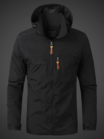 Veste Imperméable Homme Modern Style avec Capuche Tissu Imperméable