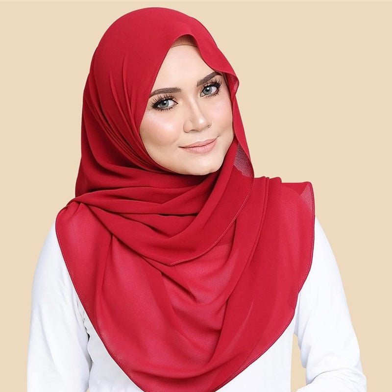 Hijab en mousseline de soie ultra doux – confortable et élégant