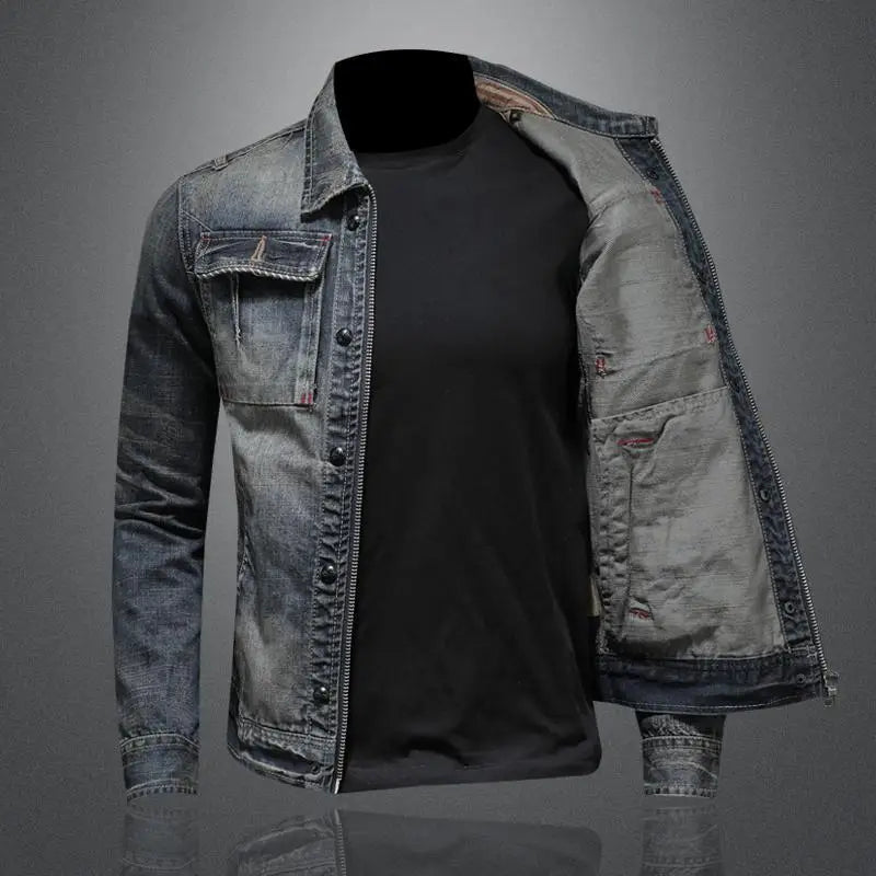 Thierry - Veste en denim rétro