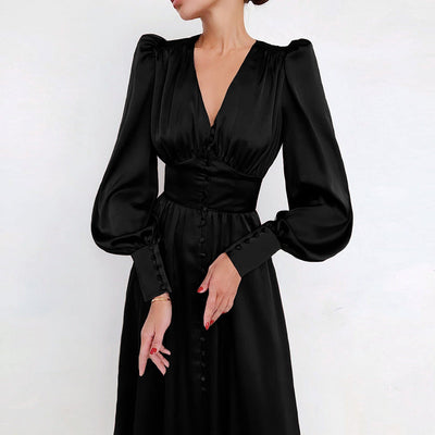 Shyama | Robe satinée élégante pour femmes