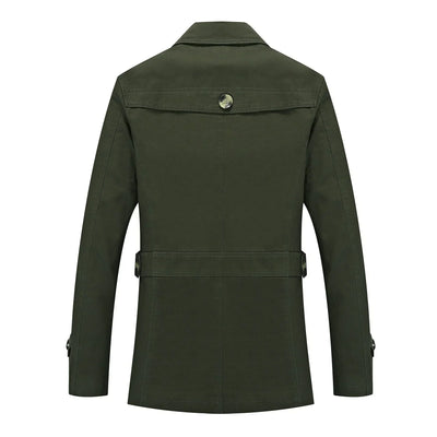 Callum - Trench-coat long à la mode pour hommes