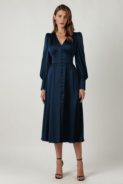 Shyama | Robe satinée élégante pour femmes