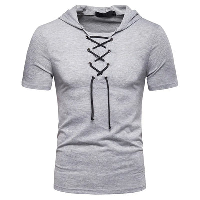 Hugo - T-shirt à capuche rétro des années 80
