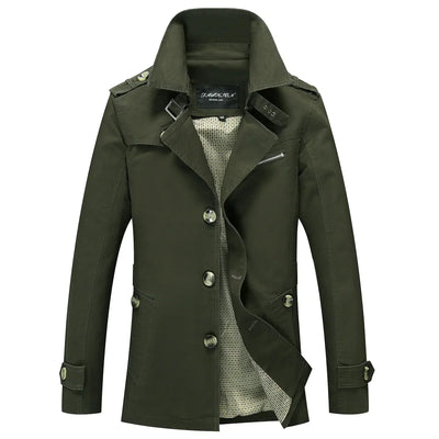 Callum - Trench-coat long à la mode pour hommes