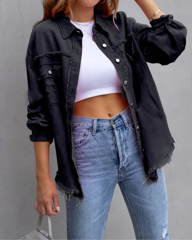 Veste en jean pour femme