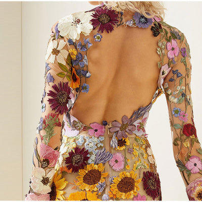 Salwa | Robe élégante à motifs floraux pour femmes