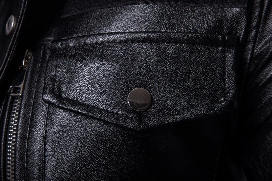 Victor™ | Manteau long noir au style militaire