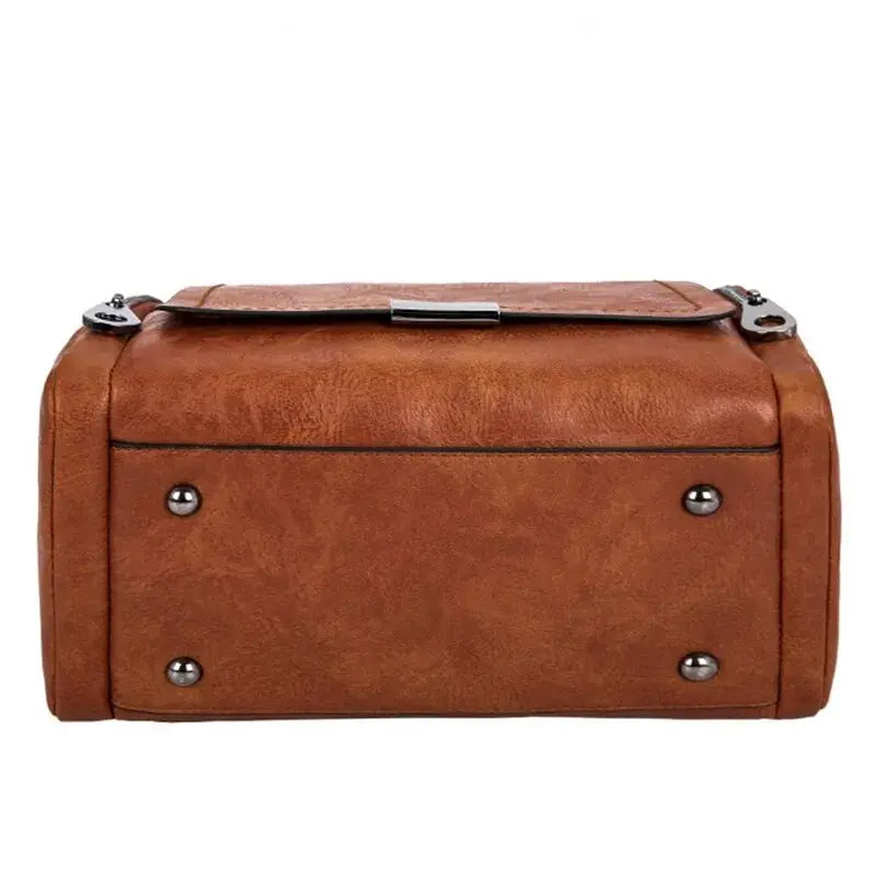 Eleanora - Sac à Main Spacieux en Cuir Souple avec Sangle et Fermeture Eclair