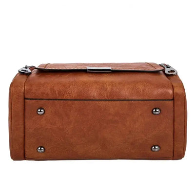 Eleanora - Sac à Main Spacieux en Cuir Souple avec Sangle et Fermeture Eclair