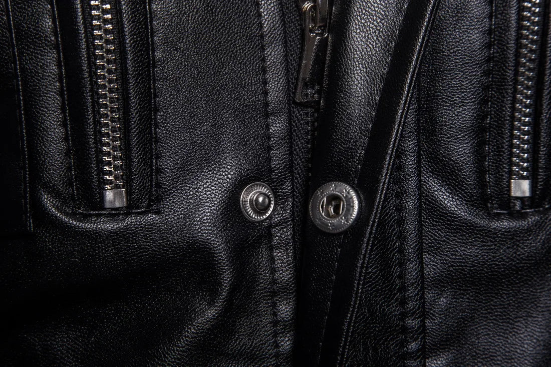 Victor™ | Manteau long noir au style militaire