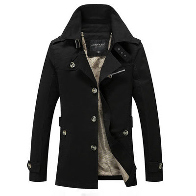 Callum - Trench-coat long à la mode pour hommes