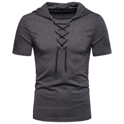 Hugo - T-shirt à capuche rétro des années 80