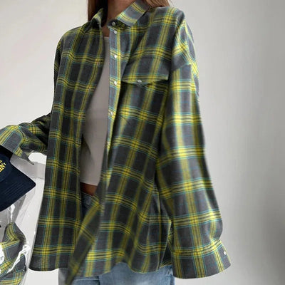 Victoria | Chemise oversize à carreaux Femme