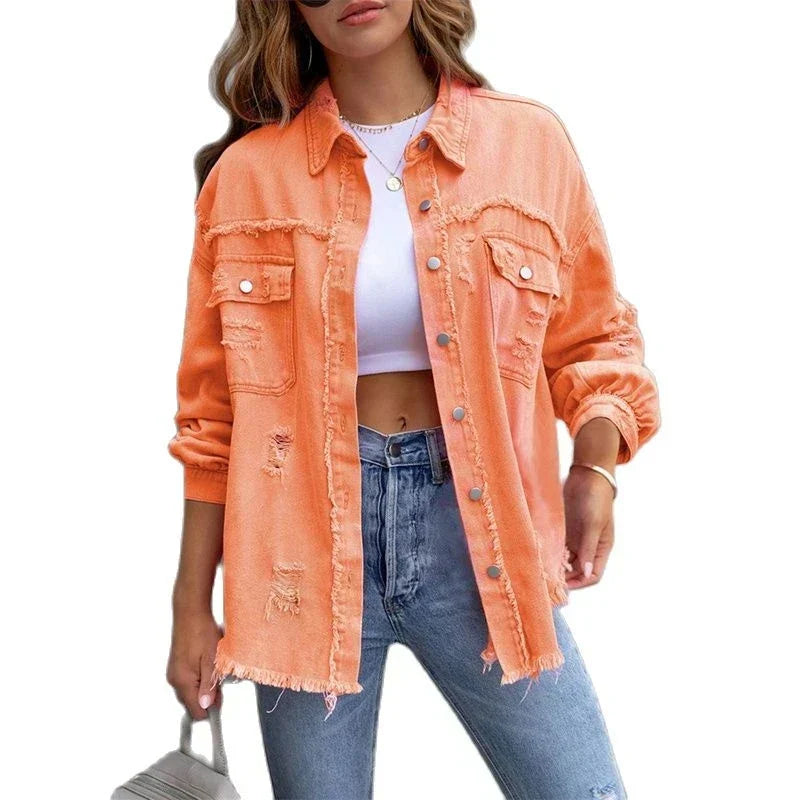 Veste en jean pour femme