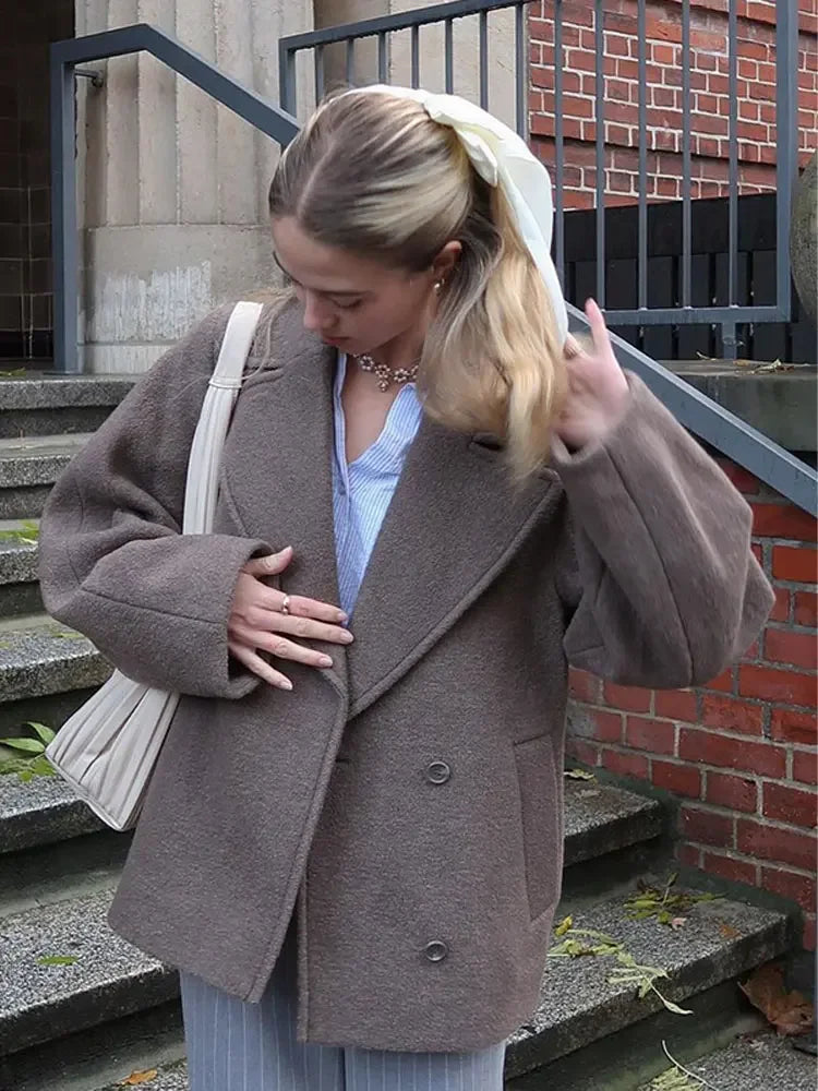 Maura | Manteau d'hiver double boutonnage pour femmes