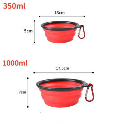 Bol de collation et de nourriture portable pour chiens - parfait pour sur la route