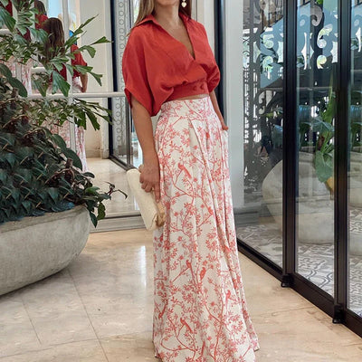 ADELAIDE | Ensemble floral élégant et aéré pour femme