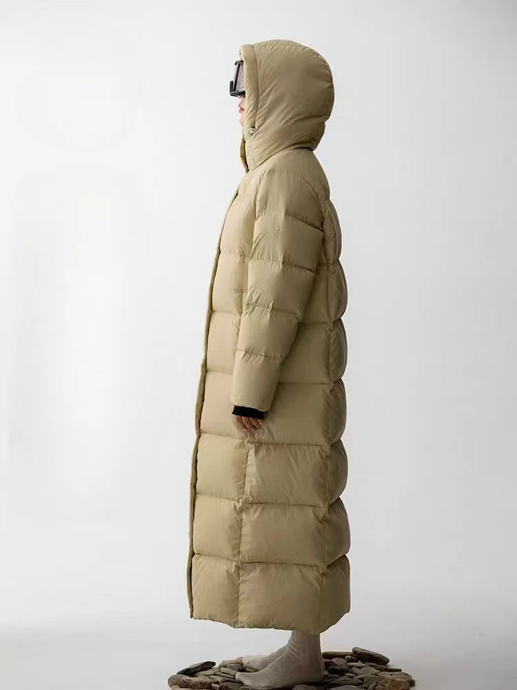 Jazlyn - Longue parka d'hiver pour femmes avec capuche