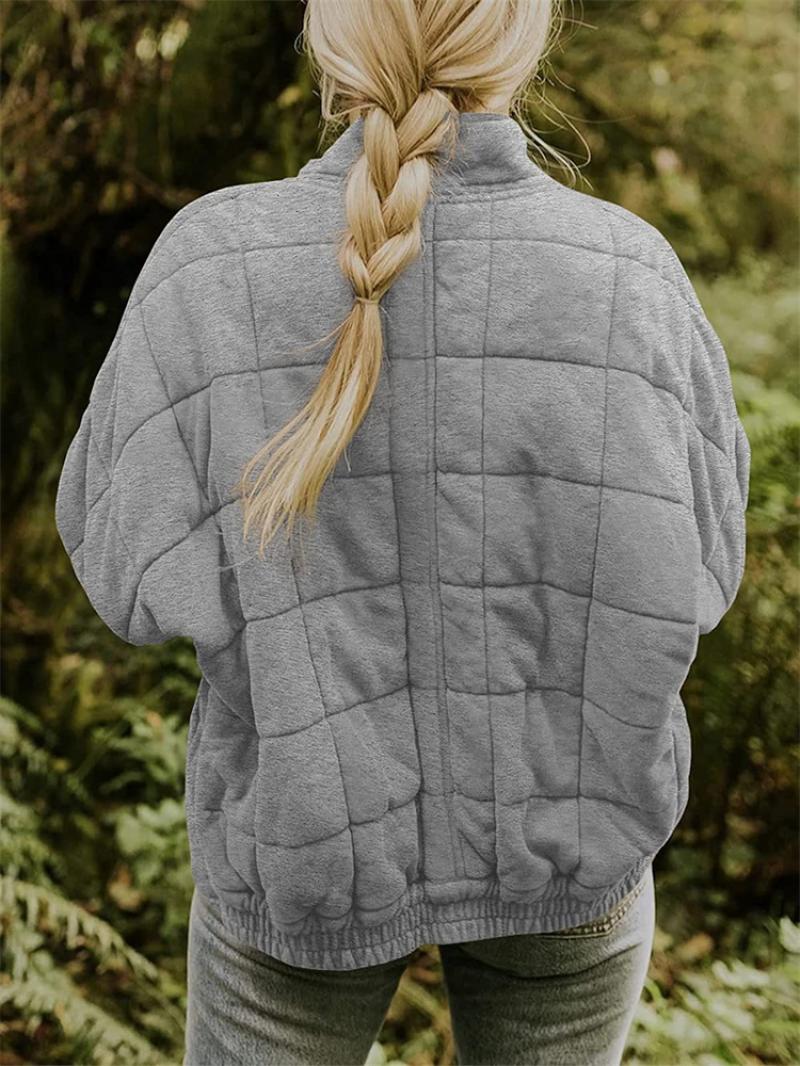 Veste Hiver Femme Élégante Chic en Tissu Résistant à l'Eau
