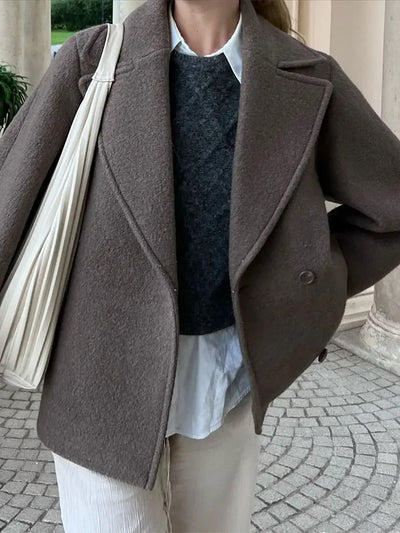 Maura | Manteau d'hiver double boutonnage pour femmes