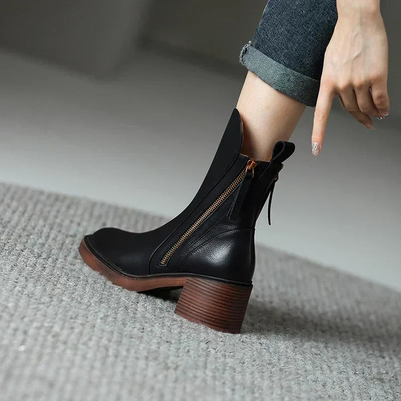 ISOLDE | Bottines en cuir