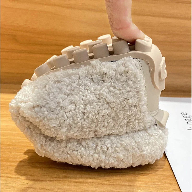 EMELIE |  Mocassins orthopédiques pelucheux