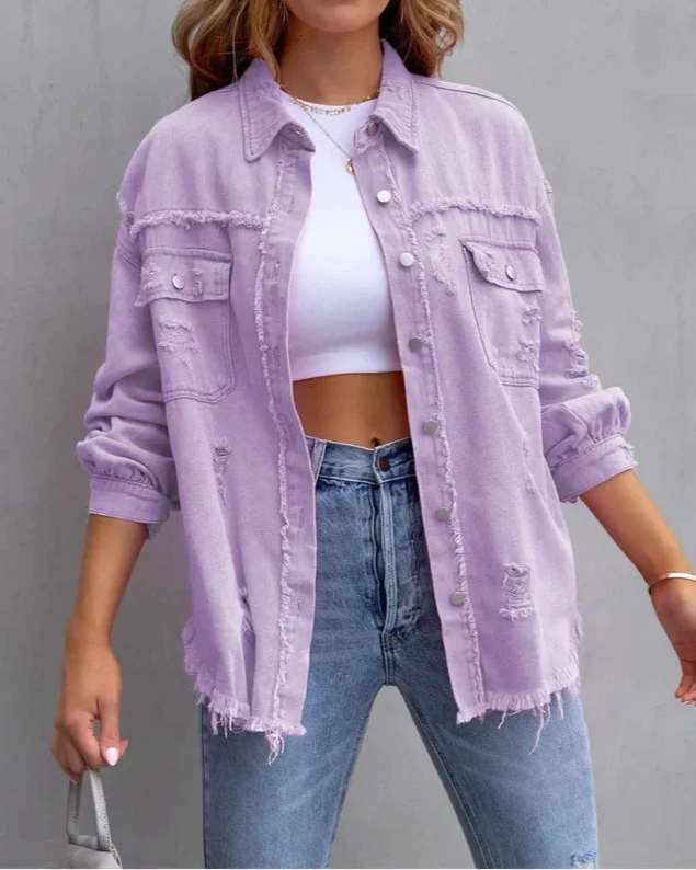 Veste en jean pour femme