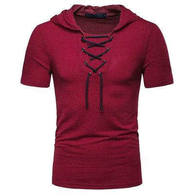 Hugo - T-shirt à capuche rétro des années 80
