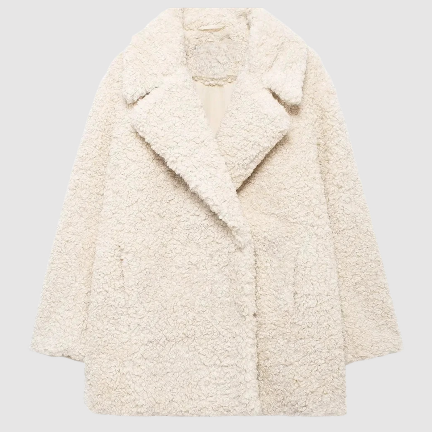 Alma - Veste d'hiver pour femme en peluche d'agneau