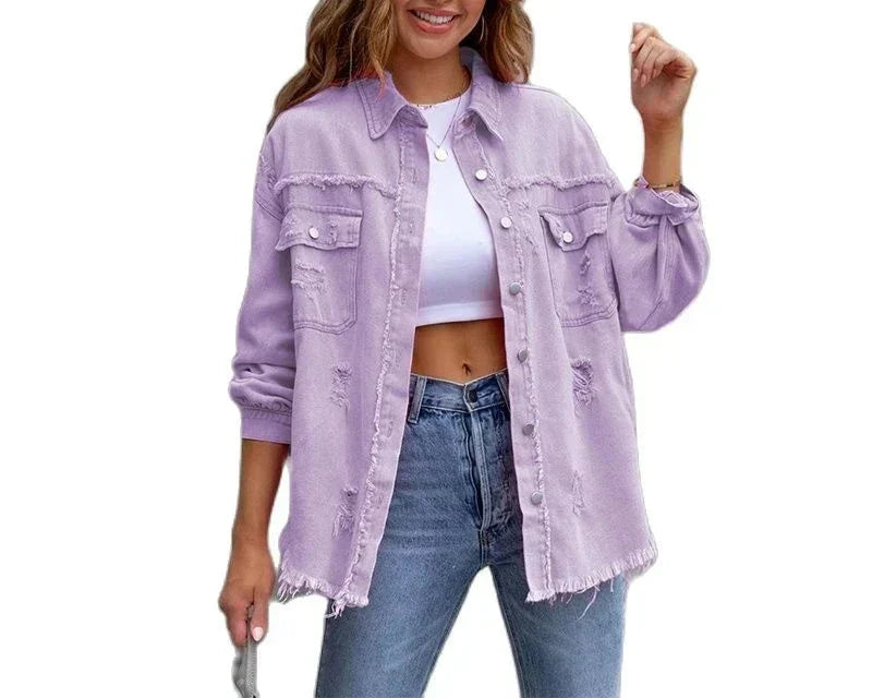 Veste en jean pour femme
