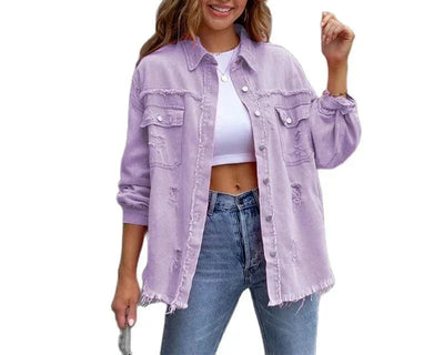 Veste en jean pour femme