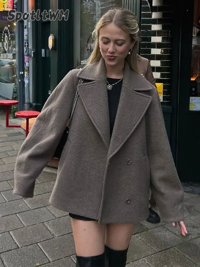 Maura | Manteau d'hiver double boutonnage pour femmes