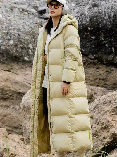 Jazlyn - Longue parka d'hiver pour femmes avec capuche
