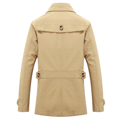 Callum - Trench-coat long à la mode pour hommes