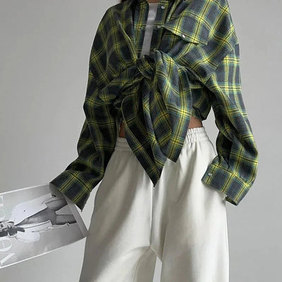 Victoria | Chemise oversize à carreaux Femme